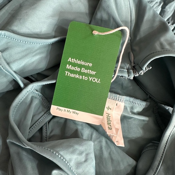 HALARA Breezeful Zipper Sleeveless Pocket Contrast MEDIUM Jumpsuit Stone Blue - Picture 6 of 6